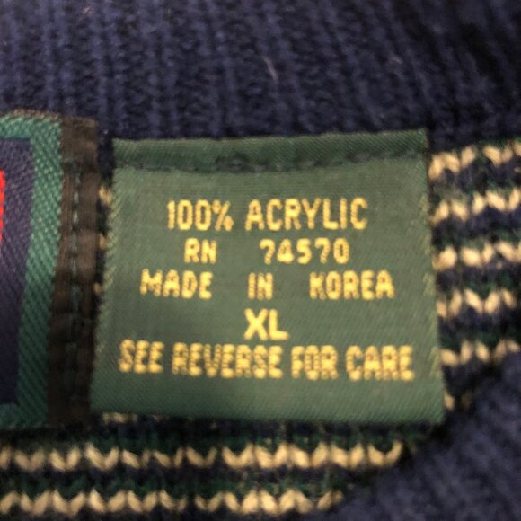 🧥 Vintage Stoneriver Outfitters Geometric Knit Sweater (Made in Korea) - Picture 7 of 14